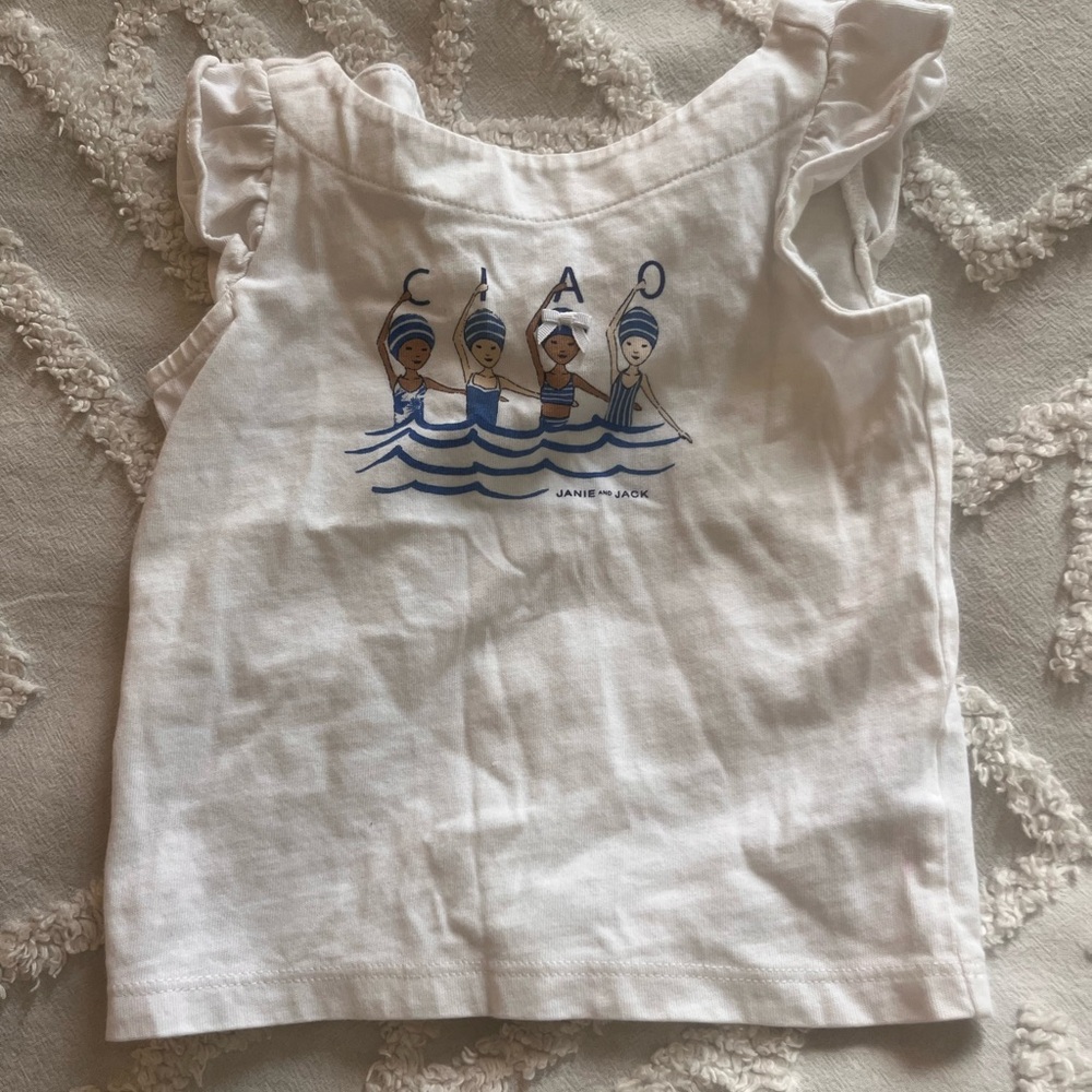 Janie and Jack Ciao Shirt EUC 18-24m
